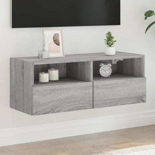 ULUYYUC TV Wandschrank Grau Sonoma 80x30x30 cm Holzwerkstoff mit Ablagefach Moderner Hängeschrank für Wohnzimmer ULUYYUC TV Wandschrank Grau Sonoma 80x30x30 cm Holzwerkstoff mit Ablagefach Moderner Hängeschrank für Wohnzimmer von ULUYYUC