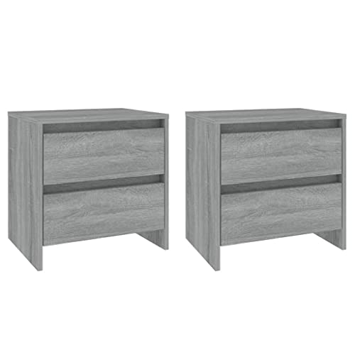 ULUYYUC Telefontisch Betttisch Sideboard Side Table Bedroom - Nachttische 2 STK. Grau Sonoma 45x34,5x44,5 cm Holzwerkstoff für Schlafzimmer Arbeitszimmer Badezimmer Wohnzimmer ULUYYUC Telefontisch Betttisch Sideboard Side Table Bedroom - Nachttische 2 STK. Grau Sonoma 45x34,5x44,5 cm Holzwerkstoff für Schlafzimmer Arbeitszimmer Badezimmer Wohnzimmer von ULUYYUC