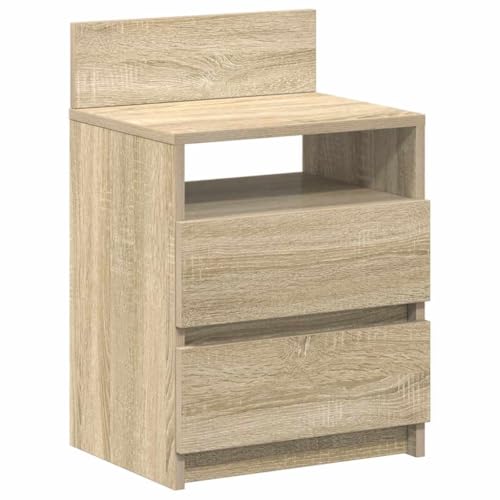 ULUYYUC Telefontisch Nachtschrank Nachtkasten Beistelltische Fürs Wohnzimmer - Nachttisch mit 2 Schubladen Sonoma-Eiche 40x33x60 cm für Schlafzimmer Badezimmer Wohnzimmer Küche ULUYYUC Telefontisch Nachtschrank Nachtkasten Beistelltische Fürs Wohnzimmer - Nachttisch mit 2 Schubladen Sonoma-Eiche 40x33x60 cm für Schlafzimmer Badezimmer Wohnzimmer Küche von ULUYYUC