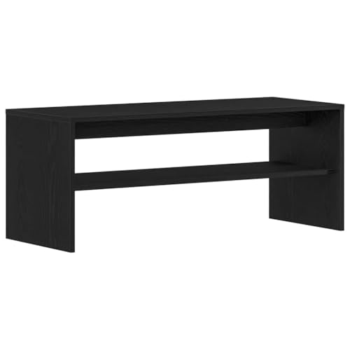 ULUYYUC Tv Cabinet for Living Room Tv Ständer Sideboard Tv Lowboard Buffetschrank - TV-Schrank Schwarz Eichen-Optik 100x40x40 cm Holzwerkstoff für Küche Flur Outdoor Wohnzimmer von ULUYYUC