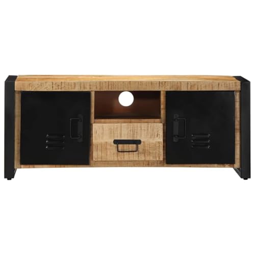ULUYYUC Tv Table Tv Lowboard Kleiner Fernsehtisch Fernseher Tisch Modern - TV-Schrank 100x30x40 cm Massivholz Mango für Schlafzimmer Flur Wohnzimmer Küche von ULUYYUC