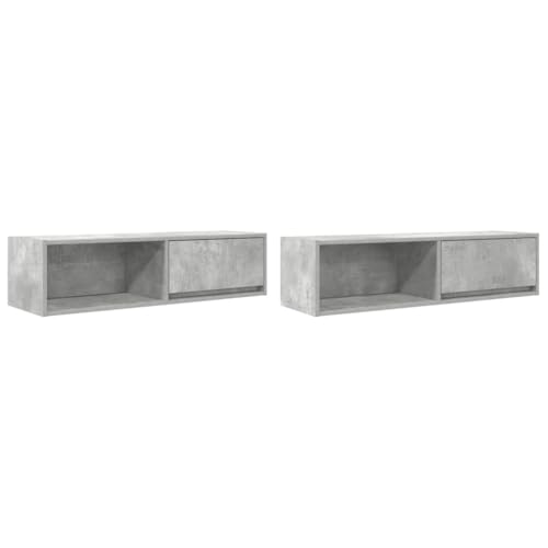 ULUYYUC Tv Tisch Tv Schrank Fernsehschrank Tv Cabinet for Living Room - TV-Schränke 2 STK. Betongrau 100x31x25,5 cm Holzwerkstoff für Flur Küche Wohnzimmer Outdoor ULUYYUC Tv Tisch Tv Schrank Fernsehschrank Tv Cabinet for Living Room - TV-Schränke 2 STK. Betongrau 100x31x25,5 cm Holzwerkstoff für Flur Küche Wohnzimmer Outdoor von ULUYYUC