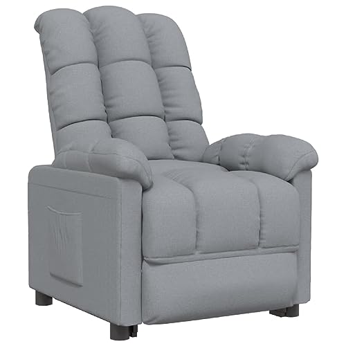 ULUYYUC Vintage Sessel Schreibtischstuhl Seselstuhl Wohnzimmer Loungesessel Wohnzimmer - Relaxsessel Hellgrau Stoff für Outdoor Esszimmer Balkon Wohnzimmer ULUYYUC Vintage Sessel Schreibtischstuhl Seselstuhl Wohnzimmer Loungesessel Wohnzimmer - Relaxsessel Hellgrau Stoff für Outdoor Esszimmer Balkon Wohnzimmer von ULUYYUC