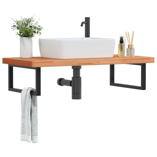 ULUYYUC Waschbeckenregal Wandmontage 100x50 cm Holz Stahl Medikamentenschrank Modernes Badezimmer Design Platzsparend für Badezimmer WC Flur ULUYYUC Waschbeckenregal Wandmontage 100x50 cm Holz Stahl Medikamentenschrank Modernes Badezimmer Design Platzsparend für Badezimmer WC Flur von ULUYYUC