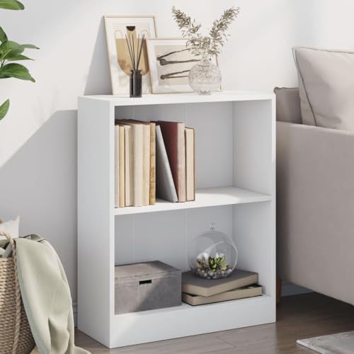 ULUYYUC Weißes Bücherregal Schmal 60x24x76 cm Holzwerkstoff Kompakt Regal Schrank mit 2 Fächern Stabile Aufbewahrung für Wohnzimmer Büro Deko ULUYYUC Weißes Bücherregal Schmal 60x24x76 cm Holzwerkstoff Kompakt Regal Schrank mit 2 Fächern Stabile Aufbewahrung für Wohnzimmer Büro Deko von ULUYYUC