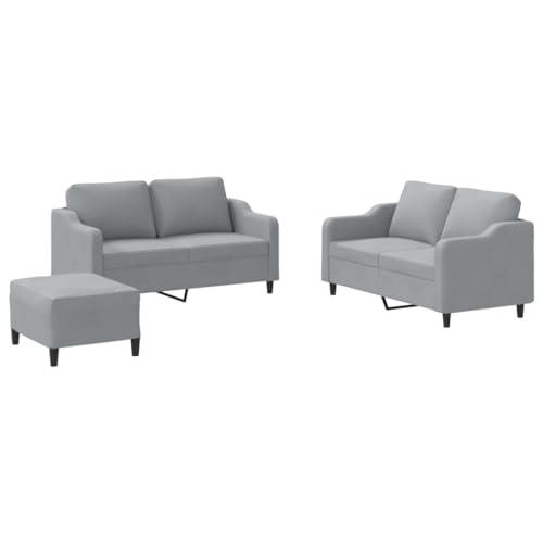 ULUYYUC Wohnzimmer Couch Couch Klein Sessel Wohnzimmer Reading Chair - 3-TLG. Sofagarnitur mit Kissen Hellgrau Stoff für Jugendzimmer Küche Esszimmer Wohnzimmer ULUYYUC Wohnzimmer Couch Couch Klein Sessel Wohnzimmer Reading Chair - 3-TLG. Sofagarnitur mit Kissen Hellgrau Stoff für Jugendzimmer Küche Esszimmer Wohnzimmer von ULUYYUC