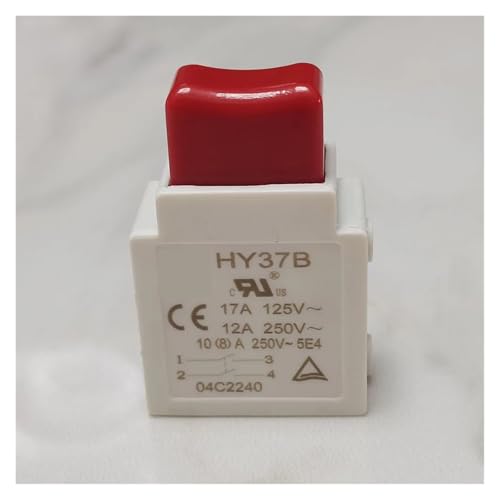 ULVOWZSTZ 1Piece HY37B 17A 125V 12A 250V Double-Contacts Trigger Switch with Lock von ULVOWZSTZ