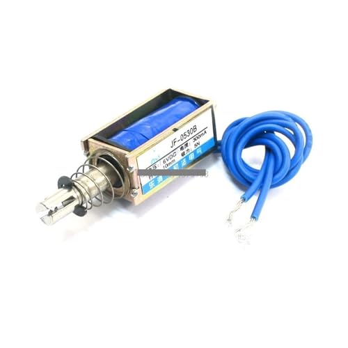 ULVOWZSTZ JF-0530 DC 6V 300mA 10mm 5 Newton Suction Force Push Type Spring Wet-Valve Solenoid Electromagnet von ULVOWZSTZ
