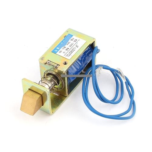 ULVOWZSTZ JF-0837DL DC 12 V 1A 10 mm Stroke kekuatan 15N bingkai terbuka jenis Solenoid untuk kunci pintu listrik von ULVOWZSTZ