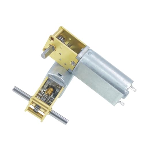 ULVOWZSTZ Worm Gear 1218-050 Single Shaft Gear Electronic Starter Smart cart 3V6V12V Miniature DC Gear Low Speed dual Shaft Electronic Starter(12V27RPM,Dual Axis) von ULVOWZSTZ