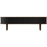 Kommode Audacious TV Bench dark oak/charcoal von UMAGE