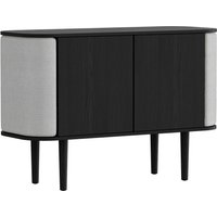 Sideboard Treasures 2 Doors black oak/sterling von UMAGE