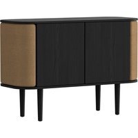 Sideboard Treasures 2 Doors black oak/sugar brown von UMAGE