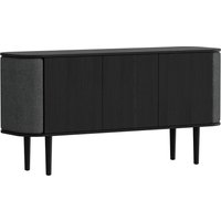 Sideboard Treasures 3 Doors black oak/shadow von UMAGE