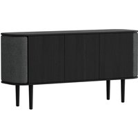 Sideboard Treasures 3 Doors black oak/shadow von UMAGE