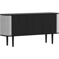 Sideboard Treasures 3 Doors black oak/sterling von UMAGE