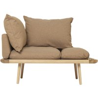 Sofa Lounge Around 1½-seater oak/sugar brown von UMAGE