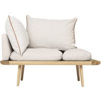 Sofa Lounge Around 1½-seater oak/white sands von UMAGE