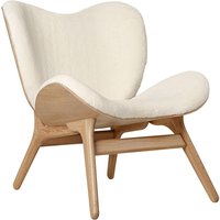 Stuhl Lounge Chair A Conversation Piece Low oak/teddy white von UMAGE