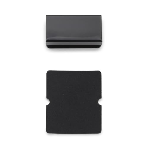 Gegenplatte für Glasstärke 5 mm (13/64″), mit Grifffunktion, Oberfläche: schwarz, 40 mm (1-37/64″), K-150B für Glasschranktür, Magnetschnäpper von UMAXO