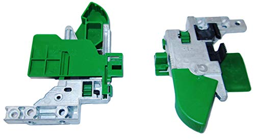 Rastkupplungen aus Zamak für GRASS Dynapro Unterflurführungen Set (links und rechts) von UMAXO