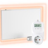 Infrarot Wandheizung mit Thermostat [fernbedienung + wifi steuerung] – Infrarotheizung Wandmontage Heizkörper – Carbon Crystal Infrarot Paneel App von UMBRELLA