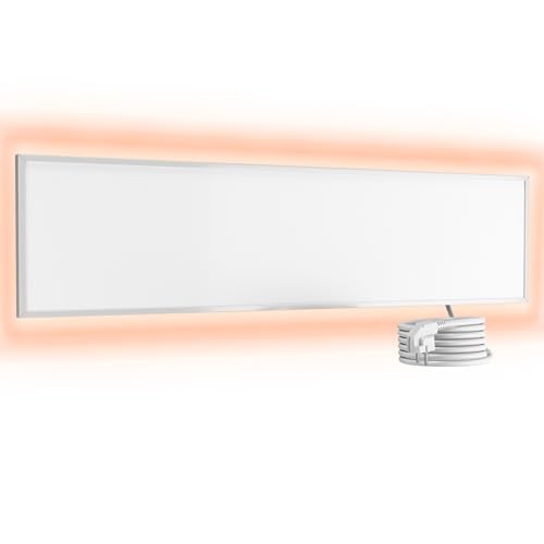 UMBRELLA® Infrarot Wandheizung Heizpaneel [OHNE THERMOSTAT] – Infrarotheizung Kassettendecken – Carbon Crystal Infrarotheizung – ultraflache Rasterdecken Wandheizung – 120x30 cm - 360 W von UMBRELLA