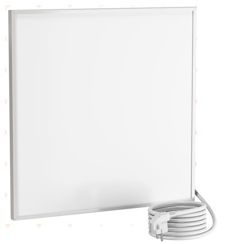 UMBRELLA® Infrarot Wandheizung Heizpaneel [OHNE THERMOSTAT] – Infrarotheizung Kassettendecken – Carbon Crystal Infrarotheizung – ultraflache Rasterdecken Wandheizung – 60x60 cm - 360 W von UMBRELLA