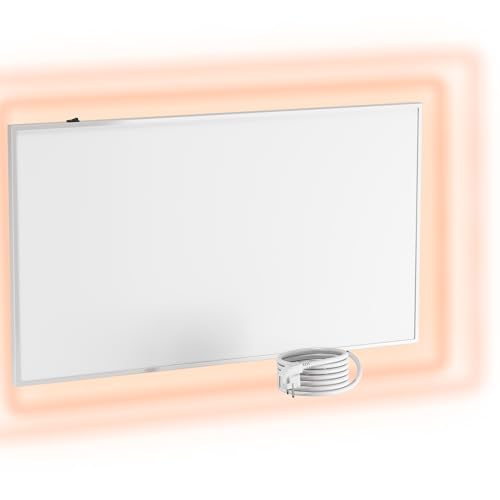 UMBRELLA® Infrarot Wandheizung Heizpaneel [OHNE THERMOSTAT] – Infrarotheizung Wandmontage Heizkörper – Carbon Crystal Infrarotheizung – Infrarot Paneel Badezimmer geeignet – (Modell F450-450W) von UMBRELLA