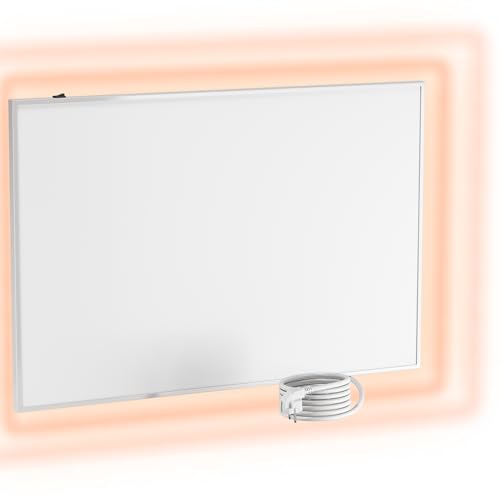 UMBRELLA® Infrarot Wandheizung Heizpaneel [OHNE THERMOSTAT] – Infrarotheizung Wandmontage Heizkörper – Carbon Crystal Infrarotheizung – Infrarot Paneel Badezimmer geeignet – (Modell F600-600W) von UMBRELLA