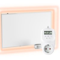 UMBRELLA® Infrarot Wandheizung mit Thermostat [INKL. TH12 THERMOSTAT] – Infrarotheizung Wandmontage Heizkörper – Carbon Crystal Infrarotheizung – von UMBRELLA