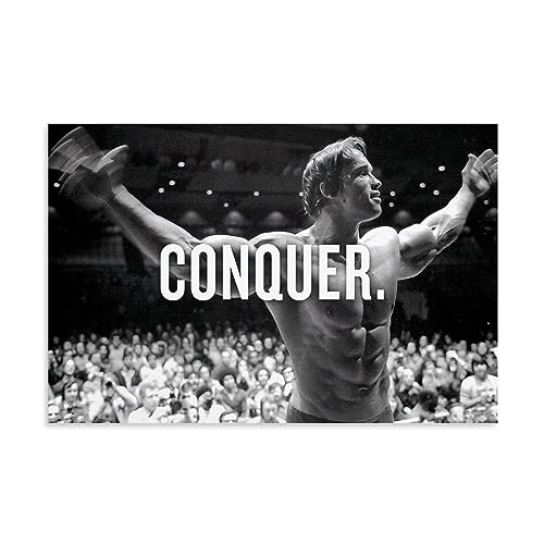 UMCHU Arnold Schwarzenegger Conquer Poster Dekorative Malerei Leinwand Wandkunst Wohnzimmer Poster Schlafzimmer Malerei,Wandkunst Bilddruck Moderne Familienzimmer Dekor 20x30inch(50x75cm) von UMCHU