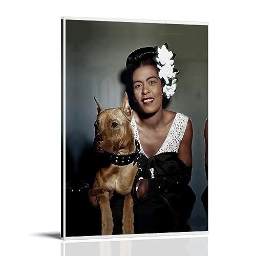 UMCHU Billie Holiday Poster Dekorative Malerei Leinwand Wandkunst Wohnzimmer Poster Schlafzimmer Malerei,Wandkunst Bilddruck Moderne Familienzimmer Dekor 16x24inch(40x60cm) von UMCHU