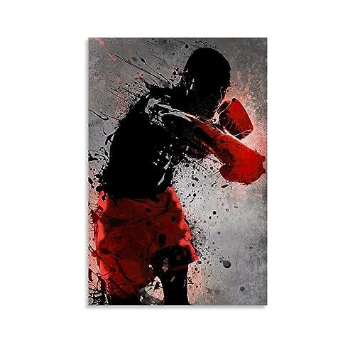 UMCHU Boxing Art Poster Dekorative Malerei Leinwand Wandkunst Wohnzimmer Poster Schlafzimmer Malerei,Wandkunst Bilddruck Moderne Familienzimmer Dekor 08x12inch(20x30cm) von UMCHU
