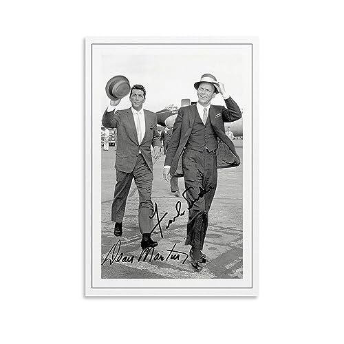 UMCHU FRANK SINATRA & DEAN MARTIN Signed Poster Dekorative Malerei Leinwand Wandkunst Wohnzimmer Poster Schlafzimmer Malerei,Wandkunst Bilddruck Moderne Familienzimmer Dekor 08x12inch(20x30cm) von UMCHU