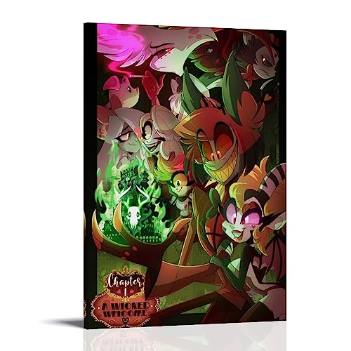 UMCHU Helluva Boss And Hazbin Hotel Art Poster Dekorative Malerei Leinwand Wandkunst Wohnzimmer Poster Schlafzimmer Malerei,Wandkunst Bilddruck Moderne Familienzimmer Dekor 20x30inch(50x75cm) von UMCHU