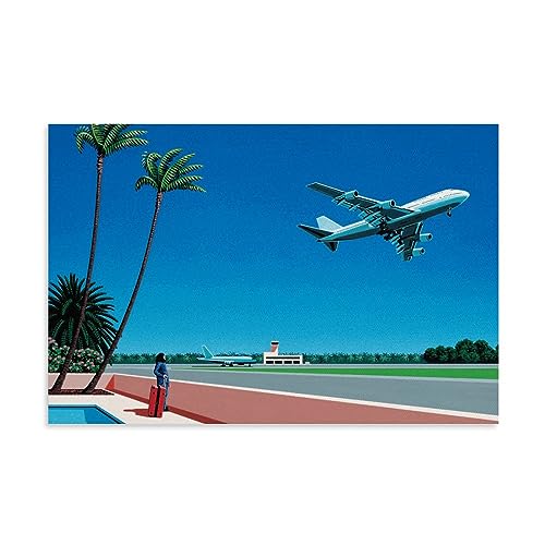 UMCHU Hiroshi-Nagai Airplane Poster Dekorative Malerei Leinwand Wandkunst Wohnzimmer Poster Schlafzimmer Malerei,Wandkunst Bilddruck Moderne Familienzimmer Dekor 20x30inch(50x75cm) von UMCHU