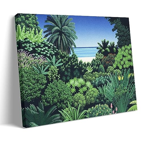 UMCHU Hiroshi Nagai Glass Art Poster Dekorative Malerei Leinwand Wandkunst Wohnzimmer Poster Schlafzimmer Malerei,Wandkunst Bilddruck Moderne Familienzimmer Dekor 16x24inch(40x60cm) von UMCHU