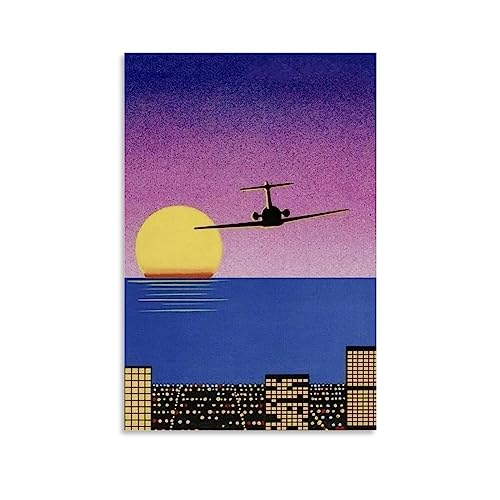 UMCHU Hiroshi Nagai Painting Plane Poster Dekorative Malerei Leinwand Wandkunst Wohnzimmer Poster Schlafzimmer Malerei,Wandkunst Bilddruck Moderne Familienzimmer Dekor 12x18inch(30x45cm) von UMCHU