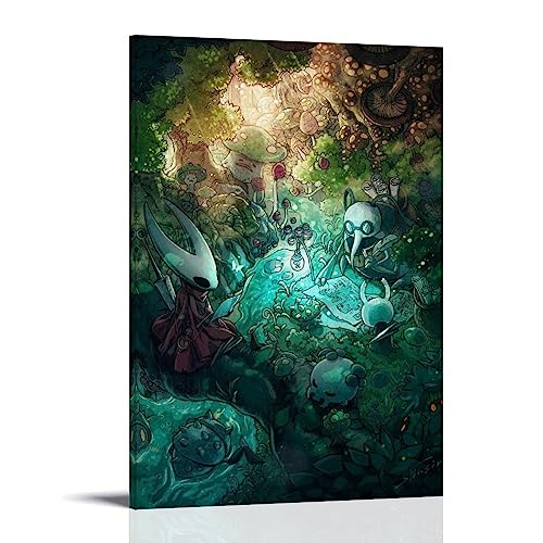 UMCHU Hollow Knight Anime Poster Dekorative Malerei Leinwand Wandkunst Wohnzimmer Poster Schlafzimmer Malerei,Wandkunst Bilddruck Moderne Familienzimmer Dekor 12x18inch(30x45cm) von UMCHU