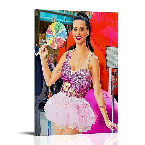 UMCHU Katy Perry Poster Dekorative Malerei Leinwand Wandkunst Wohnzimmer Poster Schlafzimmer Malerei,Wandkunst Bilddruck Moderne Familienzimmer Dekor 08x12inch(20x30cm) von UMCHU