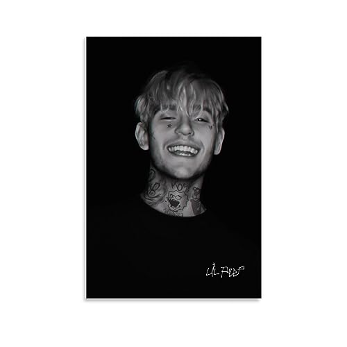 UMCHU Lil Peep Poster Dekorative Malerei Leinwand Wandkunst Wohnzimmer Poster Schlafzimmer Malerei,Wandkunst Bilddruck Moderne Familienzimmer Dekor 16x24inch(40x60cm) von UMCHU