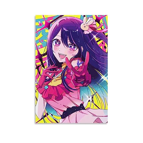 UMCHU Oshi No Ko Ai Hoshino Poster Dekorative Malerei Leinwand Wandkunst Wohnzimmer Poster Schlafzimmer Malerei,Wandkunst Bilddruck Moderne Familienzimmer Dekor 24x36inch(60x90cm) von UMCHU