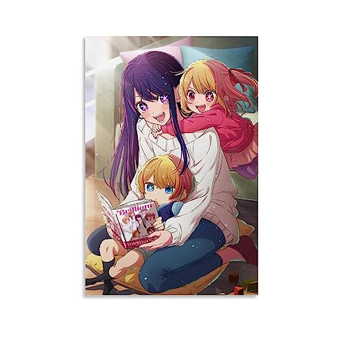 UMCHU Oshi No Ko Anime Ai Hoshino Poster Dekorative Malerei Leinwand Wandkunst Wohnzimmer Poster Schlafzimmer Malerei,Wandkunst Bilddruck Moderne Familienzimmer Dekor 20x30inch(50x75cm) von UMCHU