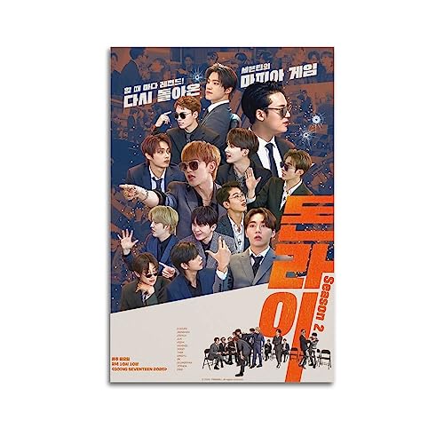 UMCHU Seventeen Korea Group Poster Dekorative Malerei Leinwand Wandkunst Wohnzimmer Poster Schlafzimmer Malerei,Wandkunst Bilddruck Moderne Familienzimmer Dekor 12x18inch(30x45cm) von UMCHU