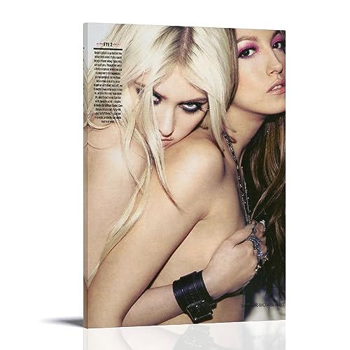 UMCHU Taylor Momsen And Jenna Haze Poster Dekorative Malerei Leinwand Wandkunst Wohnzimmer Poster Schlafzimmer Malerei,Wandkunst Bilddruck Moderne Familienzimmer Dekor 12x18inch(30x45cm) von UMCHU