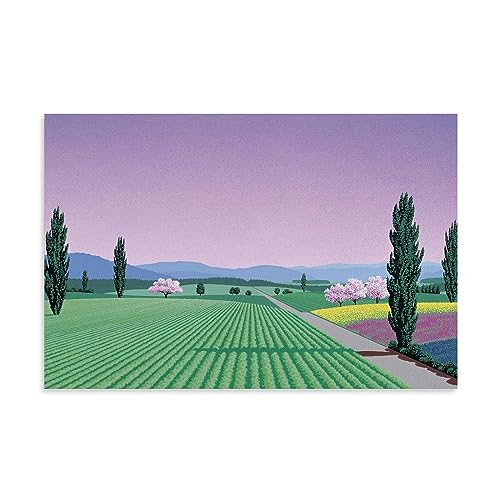 UMCHU Trees Hiroshi-Nagai Poster Dekorative Malerei Leinwand Wandkunst Wohnzimmer Poster Schlafzimmer Malerei,Wandkunst Bilddruck Moderne Familienzimmer Dekor 12x18inch(30x45cm) von UMCHU