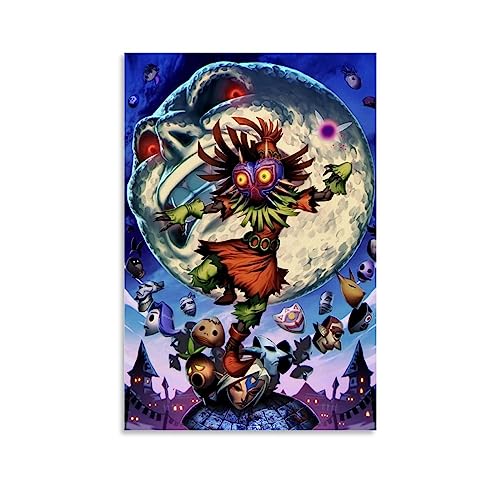 UMCHU Zelda Majora's Mask Poster Dekorative Malerei Leinwand Wandkunst Wohnzimmer Poster Schlafzimmer Malerei,Wandkunst Bilddruck Moderne Familienzimmer Dekor 20x30inch(50x75cm) von UMCHU