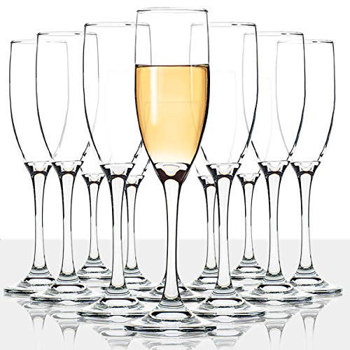 UMI UMIZILI Classic Champagnergläser, 12 Stück, 170 ml, Premium-Champagnergläser, Sektglas, kristallklar von UMI UMIZILI