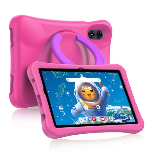 Kinder Tablet 10,1 Zoll Android 13, UMIDIGI G2 Kindertablet AB 3 Jahre 8GB(4+4) RAM+64GB ROM/1TB, Augenschutz Kinder Tablet 1280*800HD, WiFi6, 6000mAh 8MP+8MP Tablets mit EVA Etui/OTG/Type C-Pink von UMIDIGI